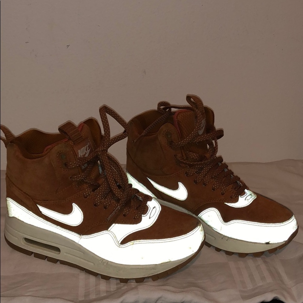 Reflective nike sneakers